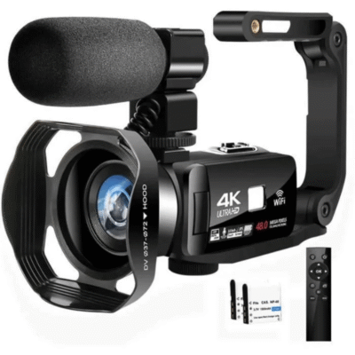 Caméscope 4K – BAZARLAND30 – Professionnel – 48MP – WiFi – Vision Nocturne