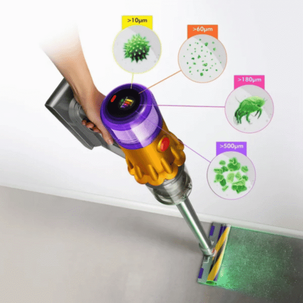 Aspirateur sans-fil Dyson V12 Detect Slim™ Absolute (jaune/nickel) – Image 3