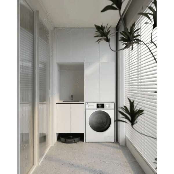 Lave-linge hublot CONTINENTAL EDISON CELL10140W2 – 10 kg – Largeur 60 cm – Classe A -1400 trs/min – moteur induction – Blanc – Image 5