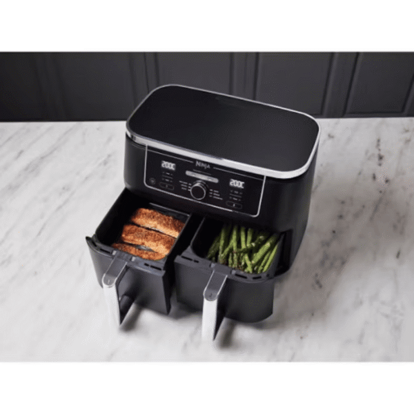 Friteuse Electrique sans huile Dual Zone Foodi Max - AF400EU - 2470W - 9,5L - 2 tiroirs de cuisson - 6 modes de cuisson prédéfinis usage non-intens – Image 2