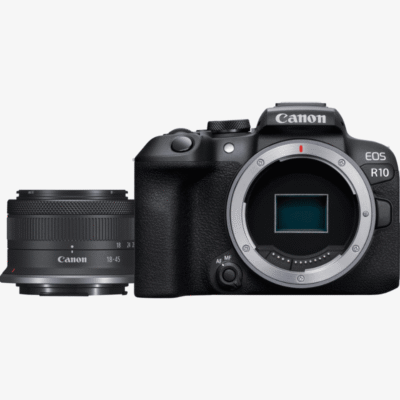 Appareil photo hybride Canon EOS R10 avec objectif RF-S 18-45mm F4.5-6.3 IS STM
