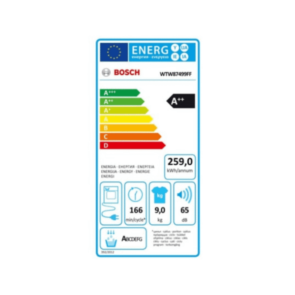 BOSCH - Sèche linge Condensation WTW87499FF – Image 2