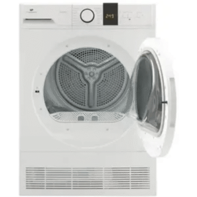 Continental Edison CESLCE10W1 – Sèche-linge – largeur : 59.6 cm – profondeur : 63.9 cm – hauteur : 84.5 cm – chargement frontal – blanc