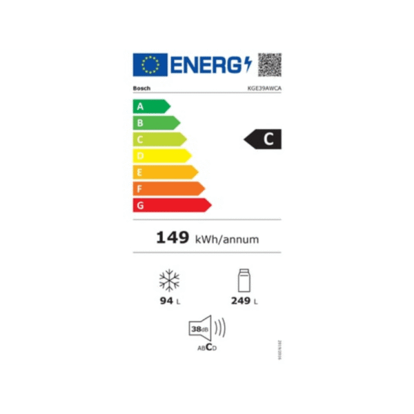 BOSCH - Réfrigérateur congélateur bas KGE39AWCA – Image 3