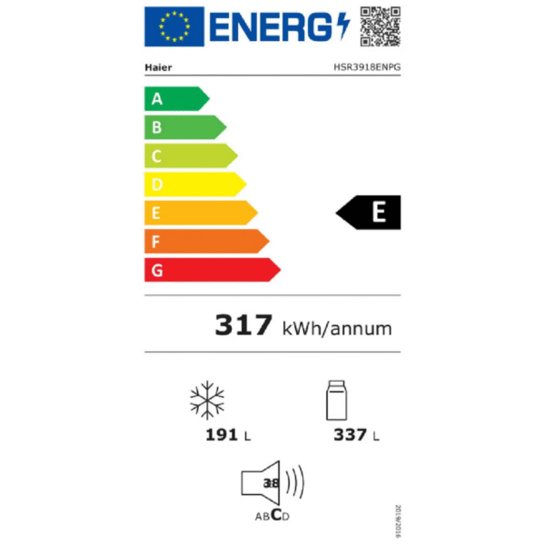 Haier HSR3918ENPG- Réfrigérateur Américain – Image 3