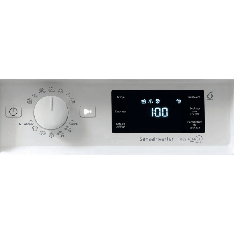 WHIRLPOOL - Lave-linge séchant encastrable 9kg - FreshCare - BIWDWG961485FR – Image 3